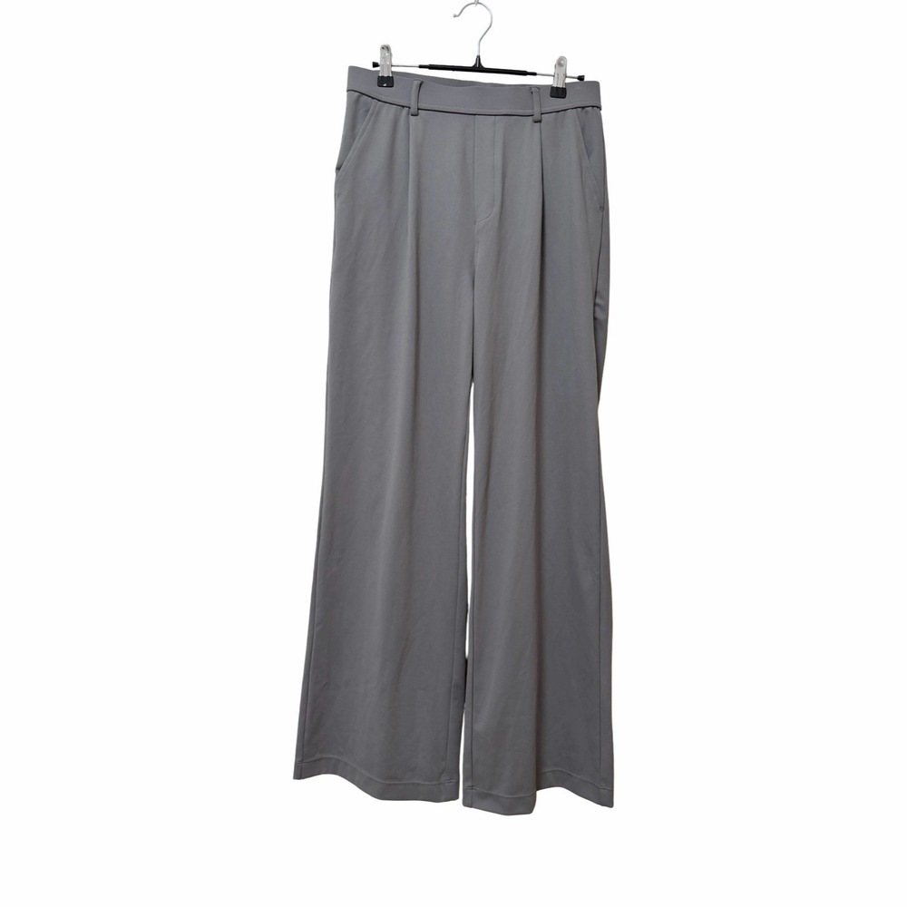 Halara Flex Day Stretch High Waisted Pocket Work Flare Pants Size M Silent Storm